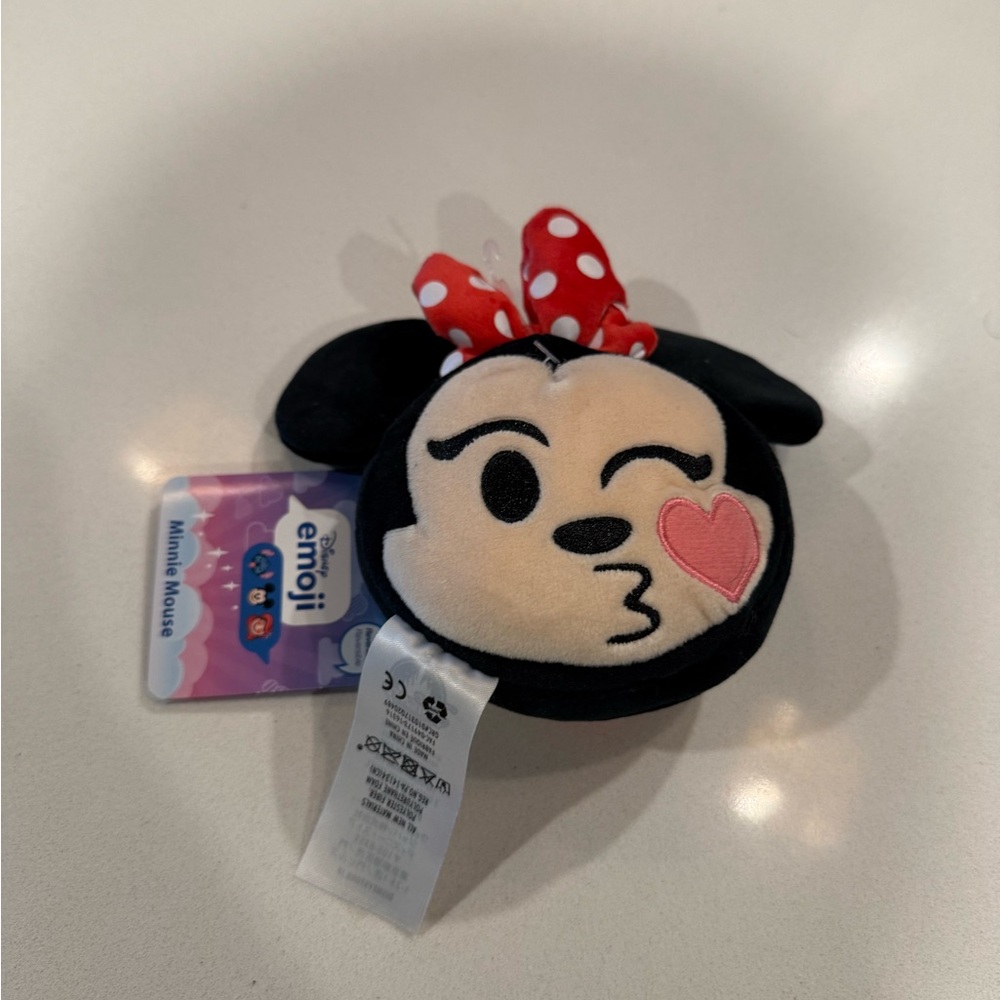 Disney Emoji Minnie Mouse Plush - Black and Red